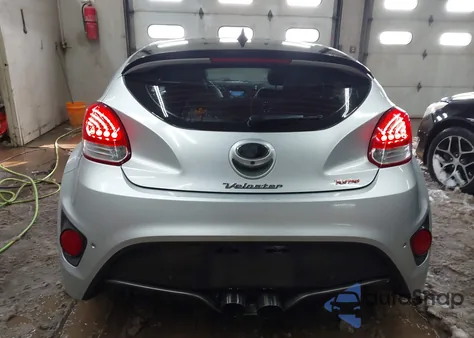 2013 Hyundai Veloster Turbo W/Blue from USA, damaged, VIN KMHTC6AE4DU108469